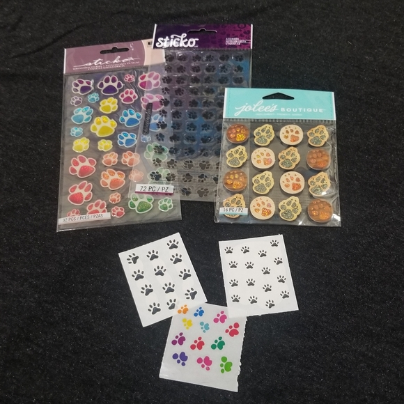 Sticko & Others Office Footprint Animal Tracks Scrapbooking Sticker